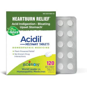 imageBoiron Acidil Tablets for Relief of Acid Reflux Heartburn Indigestion and Upset Stomach  120 Count120 Count