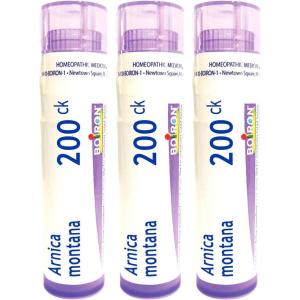 imageBoiron Arnica Montana 200Ck for Muscle Pain Stiffness Swelling from Injuries ampamp Bruises  80 Pellets3 Count Pack of 1