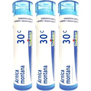 imageBoiron Arnica Montana 30C for Muscle Pain Stiffness Swelling from Injuries ampamp Bruises  80 Pellets80 Pellets Pack of 3