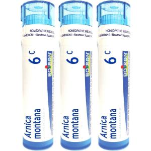 imageBoiron Arnica Montana 6C for Muscle Pain Stiffness Swelling from Injuries ampamp Bruises  80 Pellets80 Count Pack of 3