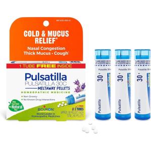 imageBoiron Pulsatilla 30C Homeopathic Medicine for Relief from Cold Nasal Congestion Thick Mucus and Cough  3 Count 240 PelletsMedicine