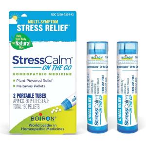 imageBoiron StressCalm On The Go for Relief of Stress Anxiousness Nervousness Irritability and Fatigue  2 Count 160 PelletsStressCalm