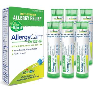imageAllergyCalm On the Go for Relief from Allergy and Hay Fever Symptoms of Sneezing Runny Nose and Itchy Eyes or Throat  2 Count  160 Pellets80 Count Pack of 6