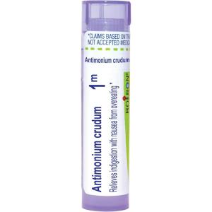 imageBoiron Antimonium Crudum 1M for Indigestion with Nausea from Overeating  80 Pellets80