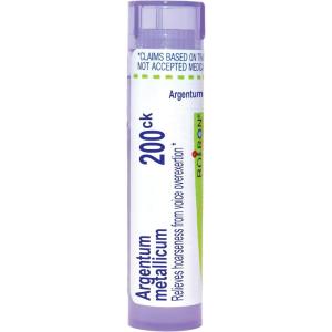 imageBoiron Argentum Metallicum 200Ck for Hoarseness from Voice Overexertion  80 Pellets