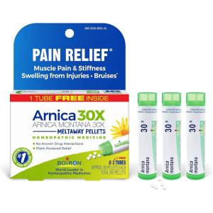 imageBoiron Arnica Montana 30X Homeopathic Medicine for Relief from Muscle Pain Muscle Stiffness Swelling from Injury and Discoloration from Bruises  3 Count 240 PelletsMedication