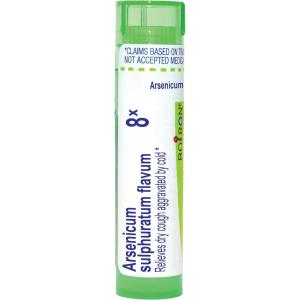imageBoiron Arsenicum Sulphuratum Flavum 8X for Dry Cough Aggravated by Cold  80 Pellets