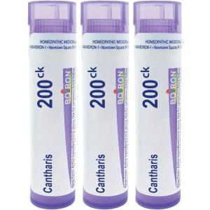 imageBoiron Cantharis 200ck Homeopathic Medicine for Blisters with Burning Pain  Pack of 3 240 PelletsCantharis 200Ck