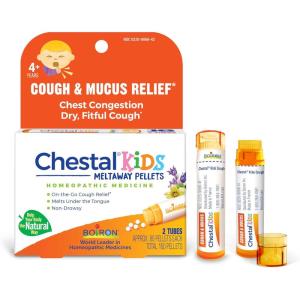 imageBoiron Chestal Kids Pellets for Cough and Mucus Relief Nasal or Chest Congestion and Sore Throat Relief  2 Count 160 Pellets