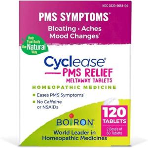 imageBoiron Cyclease PMS Relief Tablets for Symptoms from PMS of Bloating Aches Mood Swings and Irritability  60 Count120 Count