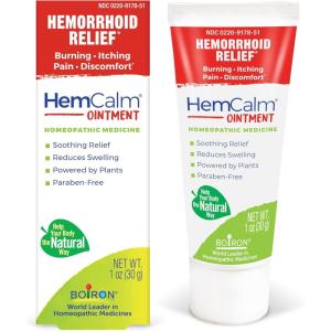 imageBoiron HemCalm Ointment for Hemorrhoid Relief of Pain Itching Swelling or Discomfort  1 oz1 Ounce Pack of 1