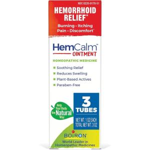 imageBoiron HemCalm Ointment for Hemorrhoid Relief of Pain Itching Swelling or Discomfort  1 oz3 Ounce