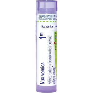 imageBoiron Nux Vomica 1M for Heartburn or Drowsiness Due to Excessive Eating or Drinking  80 Pellets