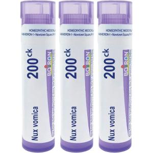 imageBoiron Nux Vomica 200ck Homeopathic Medicine for Heartburn or Drowsiness  Pack of 3 240 PelletsNux Vomica 200Ck
