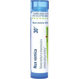 imageBoiron Nux Vomica 30C for Heartburn or Drowsiness Due to Excessive Eating or Drinking  80 Pellets80 Count Pack of 1