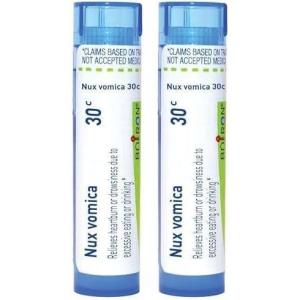 imageBoiron Nux Vomica 30C for Heartburn or Drowsiness Due to Excessive Eating or Drinking  80 Pellets80 Count Pack of 2