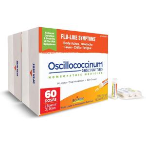 imageBoiron Oscillococcinum for Relief from FluLike Symptoms of Body Aches Headache Fever Chills and Fatigue  12 Doses30 Count Pack of 2