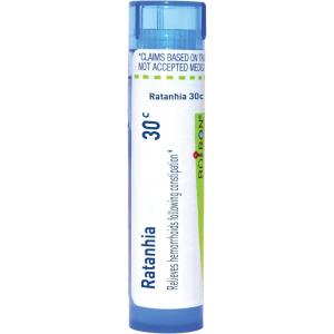 imageBoiron Ratanhia 30C for Hemorrhoids Following Constipation  80 Pellets