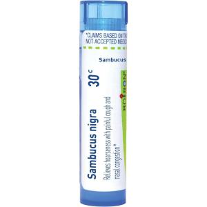 imageBoiron Sambucus Nigra 30C Homeopathic Medicine for Hoarseness with Painful Cough ampamp Nasal Congestion  80 Pellets