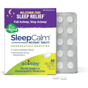 imageBoiron SleepCalm Sleep Aid for Deep Relaxing Restful Nighttime Sleep  MelatoninFree and Non HabitForming  60 Count60 Count Pack of 1