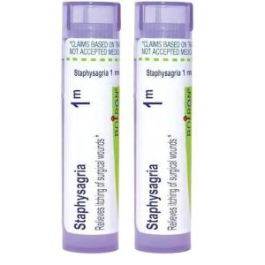 imageBoiron Staphysagria 1M for Itching of Surgical Wounds  80 Pellets80 Count Pack of 2