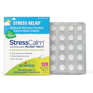 imageBoiron StressCalm Tablets for Relief of Stress Anxiousness Nervousness Irritability and Fatigue  60 Count120 Count Pack of 1
