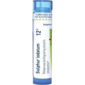 imageBoiron Sulphur Iodatum 200Ck Homeopathic Medicine for Runny Nose  80 Pellets12c