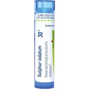imageBoiron Sulphur Iodatum 200Ck Homeopathic Medicine for Runny Nose  80 Pellets30c