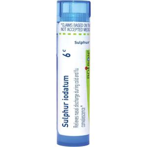 imageBoiron Sulphur Iodatum 200Ck Homeopathic Medicine for Runny Nose  80 Pellets6c