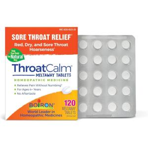 imageBoiron ThroatCalm Tablets for Relief of Sore Throat Hoarseness or Scratchy Red Dry Throat  120 Count120 Count Pack of 1