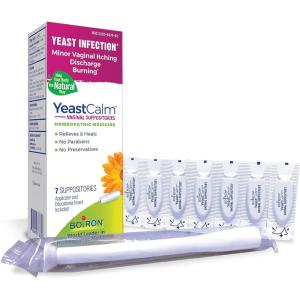 imageBoiron YeastCalm Homeopathic Suppositories for Yeast Infections Burning Discharge and Minor Vaginal Itching  7 Count7 Count