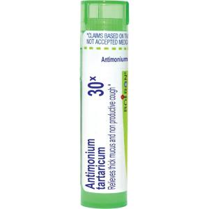 imageBoiron Antimonium Tartaricum 30X for Thick Mucus ampamp Non Productive Cough  80 Pellets