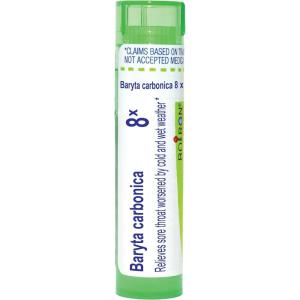 imageBoiron Baryta Carbonica 8X for Sore Throat Worsened by Cold ampamp Wet Weather  80 Pellets