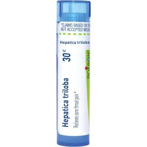 imageBoiron Hepatica Triloba 30C Homeopathic Medicine for Sore Throat Pain  80 Pellets