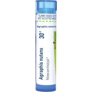 imageBoiron Agraphis Nutans 30C for Sore Throat Pain  80 Pellets