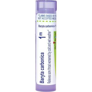 imageBoiron Baryta Carbonica 1M for Sore Throat Worsened by Cold ampamp Wet Weather  80 Pellets