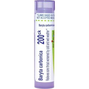 imageBoiron Baryta Carbonica 200Ck for Sore Throat Worsened by Cold ampamp Wet Weather  80 Pellets