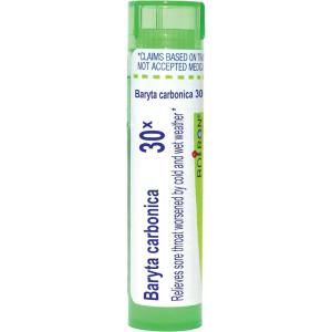 imageBoiron Baryta Carbonica 30X for Sore Throat Worsened by Cold ampamp Wet Weather  80 Pellets