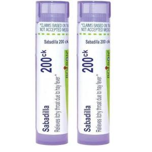 imageBoiron Sabadilla 200Ck for Itchy Throat Due to Hay Fever  80 Pellets75 pellets Pack of 2