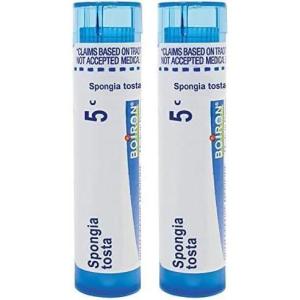 imageBoiron Spongia Tosta 5C for Dry Barking Cough  80 Pellets80 Count Pack of 2