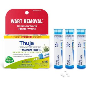 imageBoiron Thuja Occidentalis 30C Wart Removal Homeopathic Medicine for Painless Removal of Warts from Plantar Feet Hands and Other Bodily Warts  3 Count 240 PelletsThuja Occidentalis