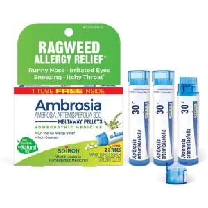 imageBoiron Ambrosia 30c Homeopathic Medicine for Ragweed or Hay Fever Relief and Allergy Symptoms of Sneezing Runny Nose and Itchy Eyes or Throat  1 Count 80 Pellets3 Count Pack of 1