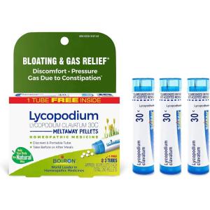 imageBoiron Lycopodium Clavatum 30C Homeopathic Medicine for Relief from Bloating Gas Relief and Stomach Pressure or Discomfort  3 Count 240 PelletsMedicine