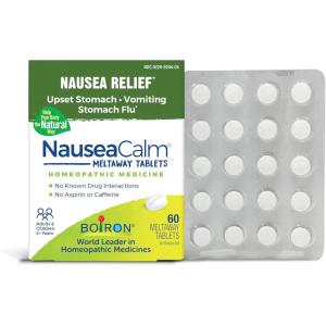 imageBoiron NauseaCalm Relief for Upset Stomach Nausea and Vomiting Due to Stomach Flu Overindulgence or Motion Sickness  NonDrowsy  120 Count 2 Pack of 6060 Count Pack of 1