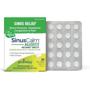imageBoiron SinusCalm Allergy Tablets for Relief from Sinus Pressure Sinus Headache or Sinus Congestion and Pain  60 CountMedication