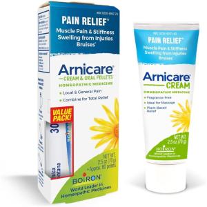 imageBoiron Arnicare Cream and Arnica 30c Value Pack for Pain Relief Muscle Soreness and Swelling from Buising or Injury  25 oz  80 Pellet Tube