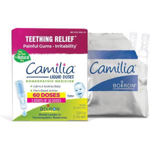 imageBoiron Camilia Teething Drops for Daytime and Nighttime Relief of Painful or Swollen Gums and Irritability in Babies  30 Count30 Count Pack of 2