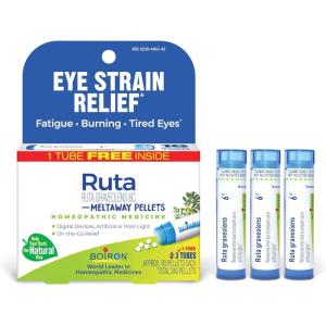 imageBoiron Ruta Graveolens 6C Homeopathic Medicine for Eye Strain Relief Fatigue Burning or Tired Eyes  3 Count 240 Pellets
