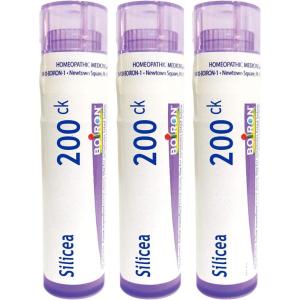 imageBoiron Silicea 200ck Homeopathic Medicine for Fatigue and Irritability Due to Overwork  Pack of 3 240 Pellets200ck