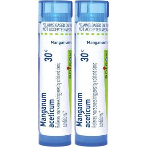 imageBoiron Manganum Aceticum 30C for Hoarseness Triggered by Cold ampamp Damp Conditions  80 Pellets75 pellets Pack of 2